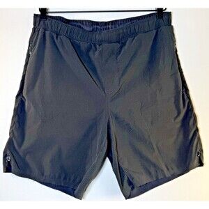 Rhone Mens Medium Black Lined Athletic Shorts Performance Stretch Vent Pockets
